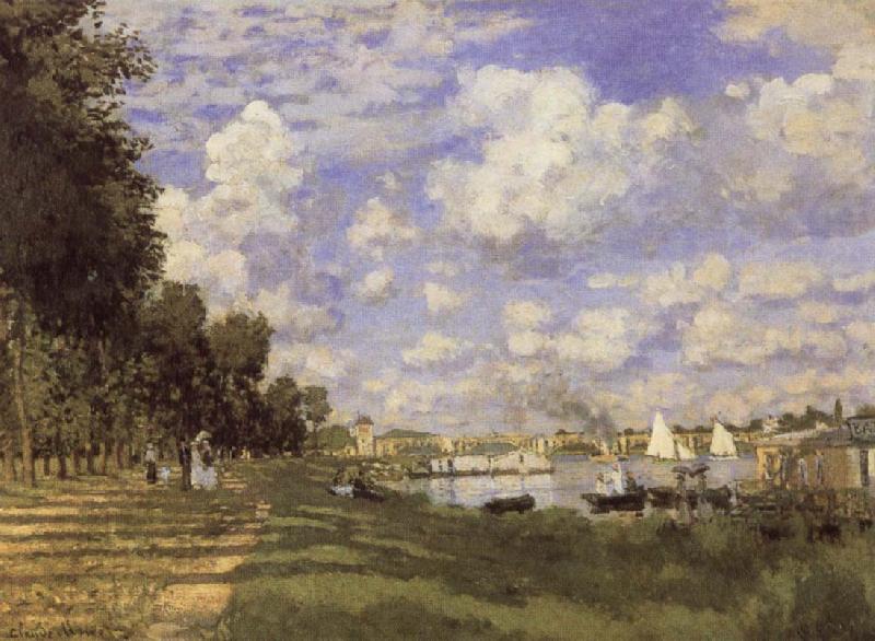 Claude Monet The Harbour at  Argenteuil oil painting image